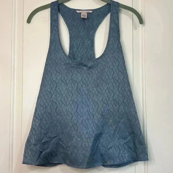 VS Pajama Set Shorts & Tank Women’s Small Blue - Picture 5 of 10